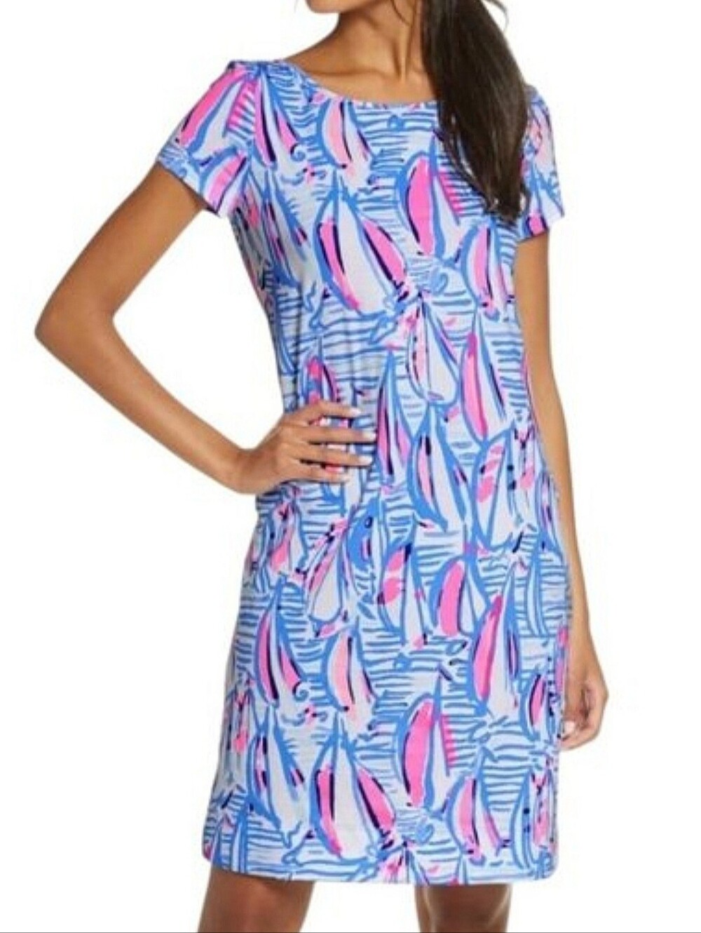 Lilly Pulitzer Marlowe Red Right Return Sailboat Holy Grail Dress